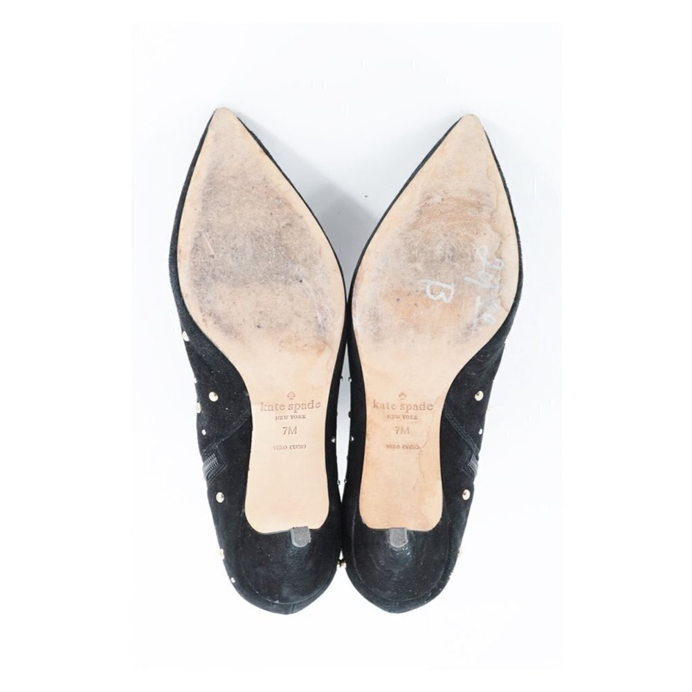 KATE‎ SPADE Starr Pointed Toe Studded Suede Ankle Bootie Size 7.5 - Picture 8 of 10